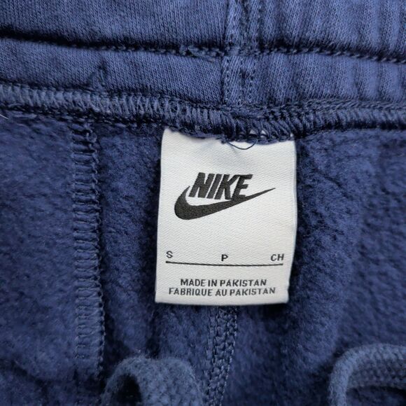 Nike Sportswear Club Fleece Joggers Mens S Navy Blue Swoosh Gym 716830-410 - Picture 2 of 11